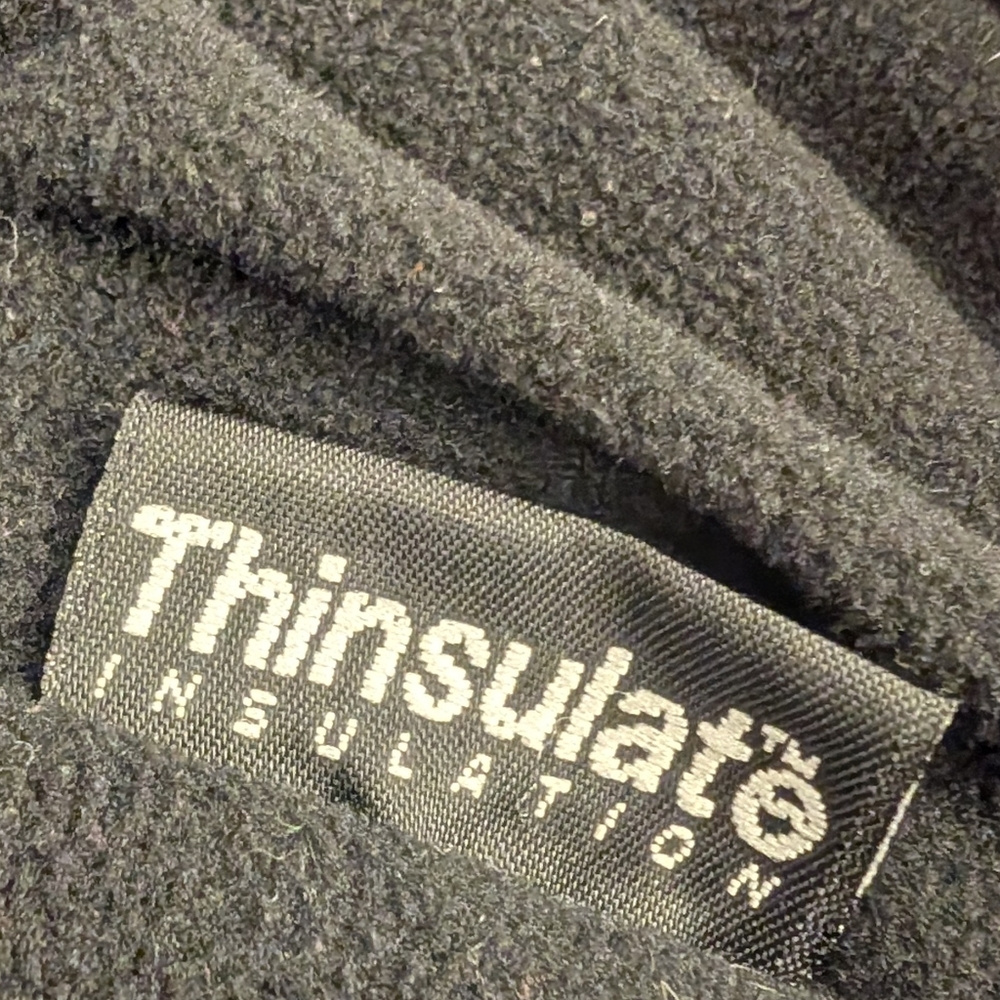 LLBEAN Vintage Red Thinsulate Jacket Anorak Squall Fleece Lined Hooded Large - Picture 10 of 15